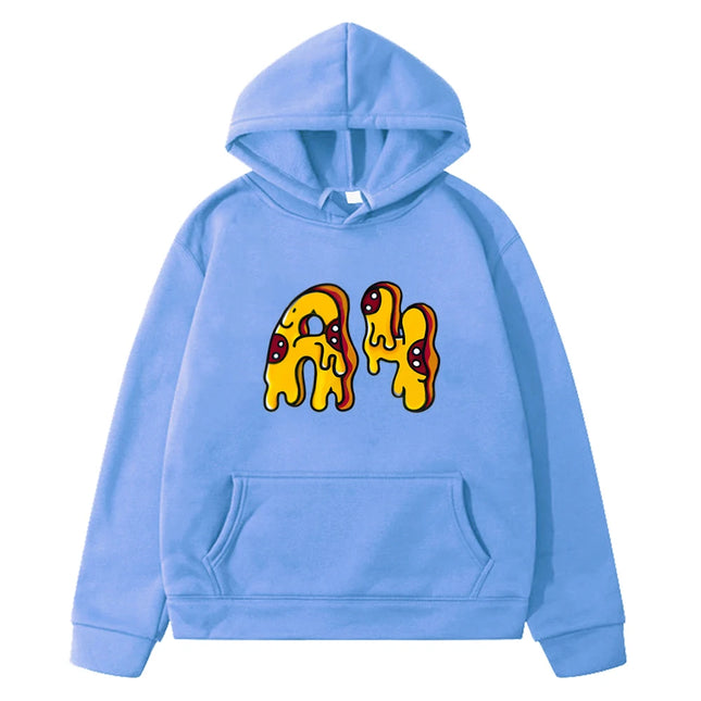 Пицца А4 Animation Hoodies Boys Sweatshirt with hood Влад a4 Бумага Casual Fleecing hoodie y2k sudadera kids clothes girls 7-12y