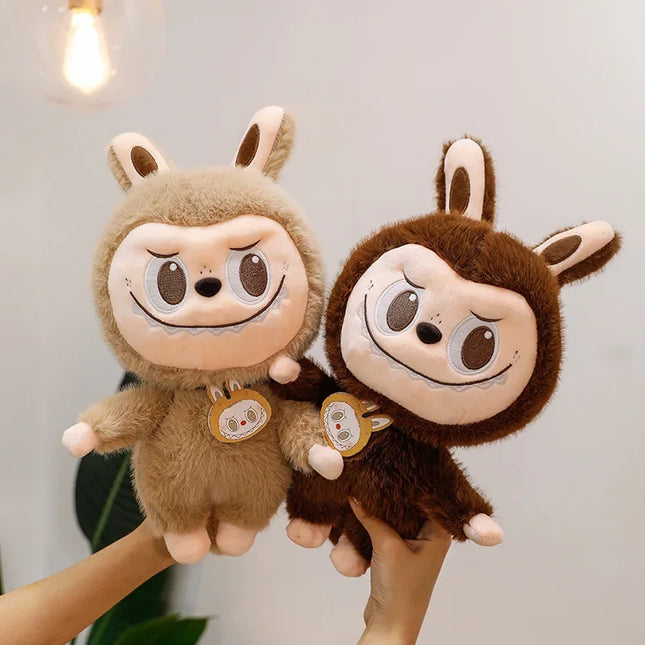 2025 Labubu Cartoon Ragdoll Plush Toys Mink Fur Cute Rabbit Ragdoll Accompany Sleep Plush Toy Pillow Children'S Christmas Gift