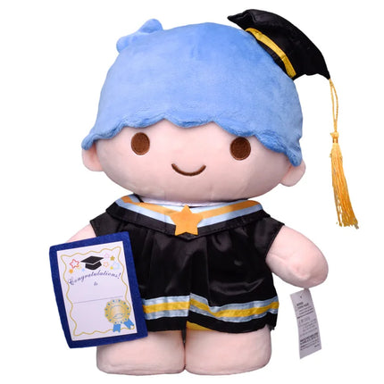 35CM Big Sanrio Cinnamoroll My Melody Kuromi Hello Kitty Graduation Plush Toy Plushie Doll Anime Soft Stuffed Animal Kids Gift