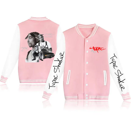 2024 Tupac /2Pac baseball uniform coat casual fashion jacket men