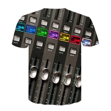 2021 New Men 3d Guitar Printed Fashion Hot Short Sleeves T Shirt Daily Short Sleeve Tee Tshirt Female Psychedelic Clothes