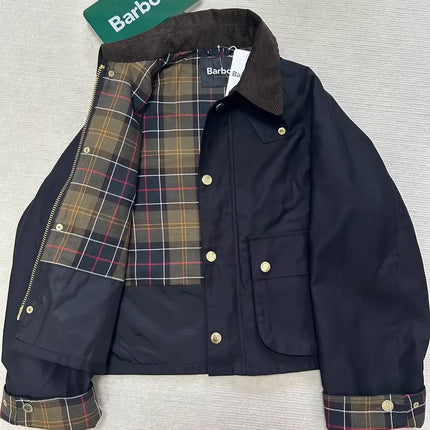 B@r cooperation autumn and winter hunting unwaxed short jacket