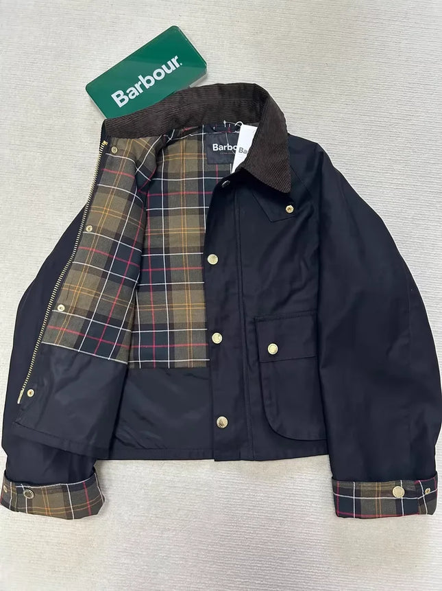B@r cooperation autumn and winter hunting unwaxed short jacket