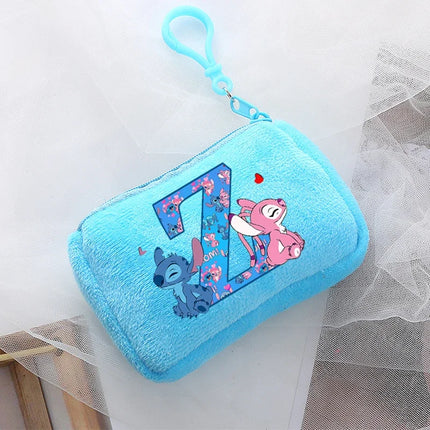 Disney Stitch Kawaii Coin Purse for Children Anime Cartoon Cute Wallet Boys Girls Key Card Storage Pouch Portable Clutch Bag