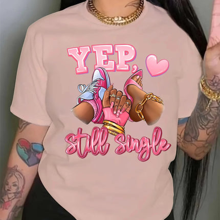 Summer Women Girl Graphic Print T-shirt Cotton T-Shirt Round Neck Casual T-shirt Oversized Loose Tee Top Clothing Streetwear