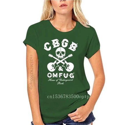 Herrenbekleidung CBGB Crossed Guitars T-Shirt 100% Baumwolle Neu SM Englisch Rock - Originaltitel anzeigen Jugend