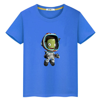 Kerball Space Program T-shirts Game Printing Short Sleeve Casual Tee-shirt 100% Cotton Summer Kawaii Graphic Tshirt Boys/Girls