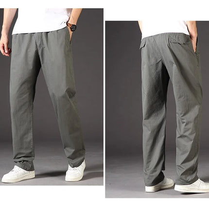 Men's Cargo Pants Summer Spring Cotton Work Wear New In Large Size 6XL Casual Climbing Joggers Sweatpants Hombre Autumn Trousers