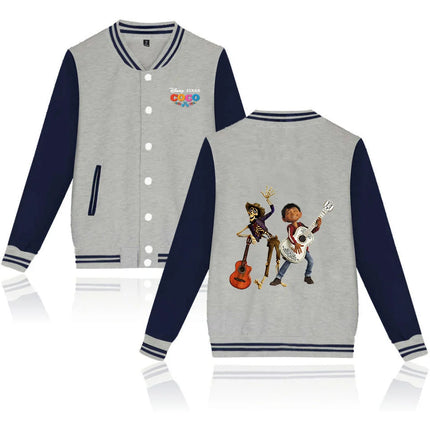 Coco Baseball Jacket Men Women Hip Hop Harajuku Jackets Streetwear Kids Boys Girls Loose College Coats