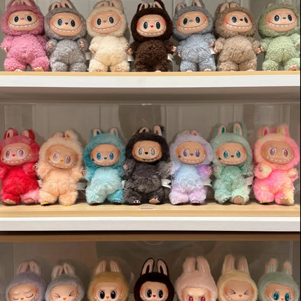 For Labubu Monster Exquisite Collection Series Blind Box Teddy Fluffy Toy Animated Character Face Doll Mystery Surprise Present