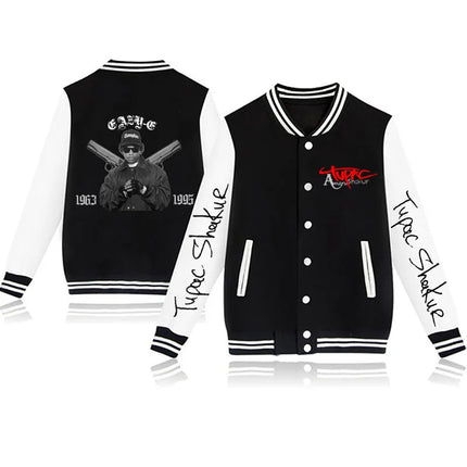 2024 Tupac /2Pac baseball uniform coat casual fashion jacket men