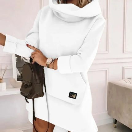 Women Long Tops Pockets Casual Loose Sweatshirts Y2k