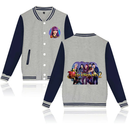 Descendants Varsity Baseball Jacket Men Women Hip Hop Harajuku Jackets Streetwear Kids Boys Girls Loose College Coats