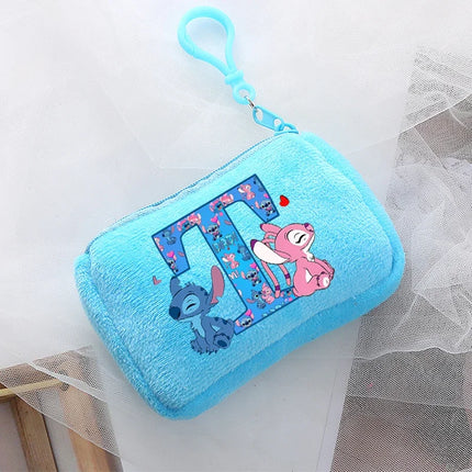 Disney Stitch Kawaii Coin Purse for Children Anime Cartoon Cute Wallet Boys Girls Key Card Storage Pouch Portable Clutch Bag