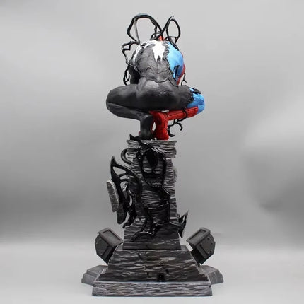 Spiderman Venom Symbiote Anime Figure Spider Man Venom Figurine With Light Pvc Desk Decor Statue Model Doll Collection Toy Gifts