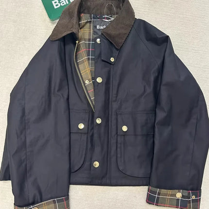 B@r cooperation autumn and winter hunting unwaxed short jacket