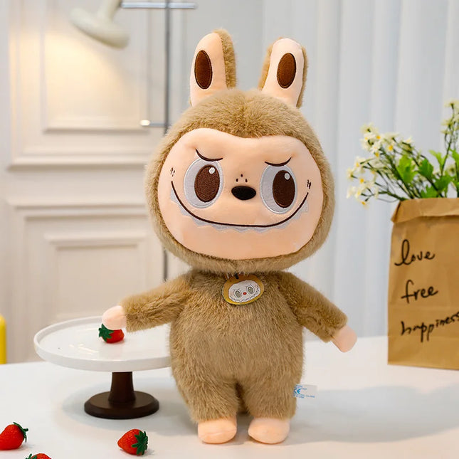 25/35/45cm Labubu Cartoon Ragdoll Plush Toys Mink Cute Rabbit Ragdoll Accompany Sleep Plush Toy Pillow Children Xmas Gifts ﻿