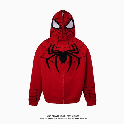 Marvel Spider-Man Parallel Universe Zipper Hoodie Men Women American Fashion Loose Ovesize Coat Autumn Lovers' Clothes Boy Gift