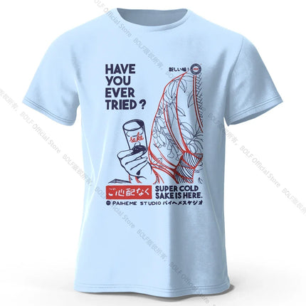 Hand-drawn Japanese Art T-shirt - Urban Kawaii Design for Men Women 100% Cotton Streetwear