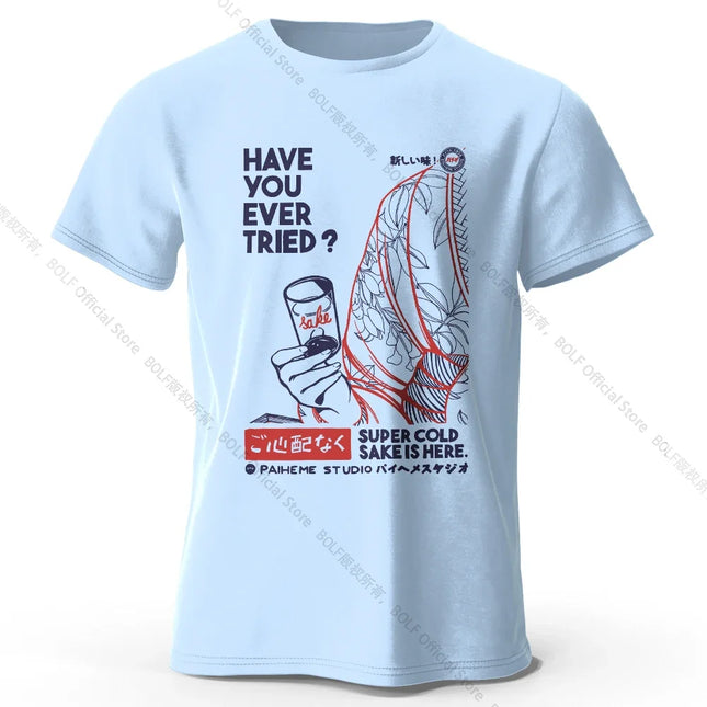 Hand-drawn Japanese Art T-shirt - Urban Kawaii Design for Men Women 100% Cotton Streetwear