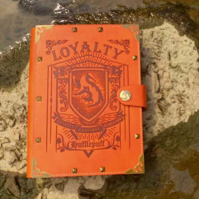 A5 B5 Harryed Potters Notebook Hogwarts Loose-leaf Vintage Kraft Notepad Gryffindor Slytherin Ravenclaw Hufflepuff Document Book