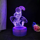 7 colors no remote / Black Crackle Base 9