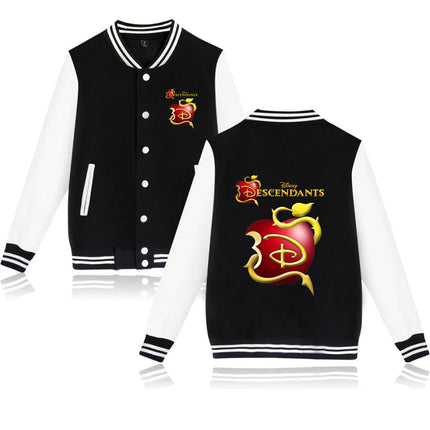 Descendants Varsity Baseball Jacket Men Women Hip Hop Harajuku Jackets Streetwear Kids Boys Girls Loose College Coats