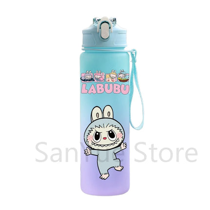 750Ml Cute Cartoon Printed Water Bottle Teenger Student Large Capacity Drinking Portable Outdoor Sport Water Cup Kid Gift