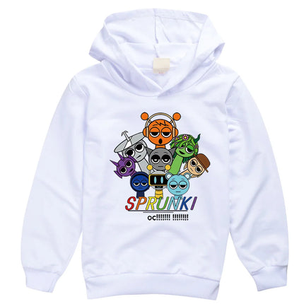 Incredibox Sprunki Hoodie for Kids Hoody Sweatshirts for Teen Boys Cartoon Coats for Girls, Casual Outerwear for Baby, Game, Hot