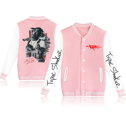 2024 Tupac /2Pac baseball uniform coat casual fashion jacket men