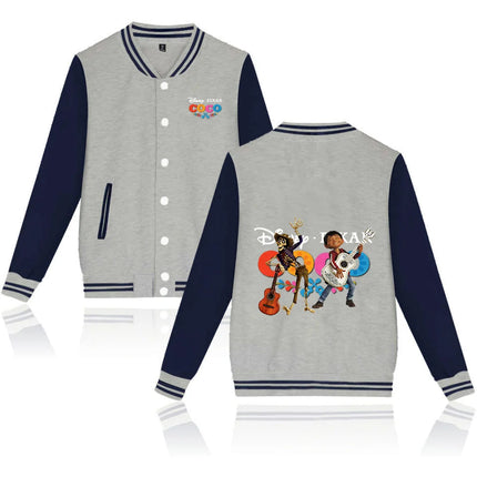Coco Baseball Jacket Men Women Hip Hop Harajuku Jackets Streetwear Kids Boys Girls Loose College Coats