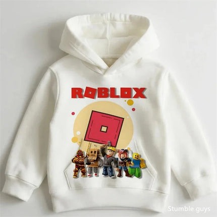 Kids Spring Autumn Roblox Hoodie 3-14 Years Boys Clothes Girls 3D Wear