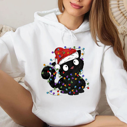 Spooky Vibes Halloween Ghost Hoodie Winter Warm Long Sleeve Hoodies Women Sweatshirt Harajuku Cartoon Sudaderas Unisex Hoody