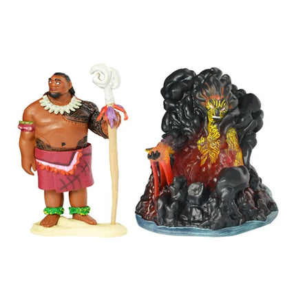 10pcs/set Cartoon Moana Princess Legend Vaiana Maui Chief Tui Tala Heihei Pua Action Figure Decor Toys for Kids Birthday Gift