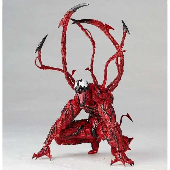 AMAZING YAMAGUCHI Carnage Venom KAIYODO Spider Man Legends Action Figure Joint Movable Change Face Statue Model Kid for Toy Gift