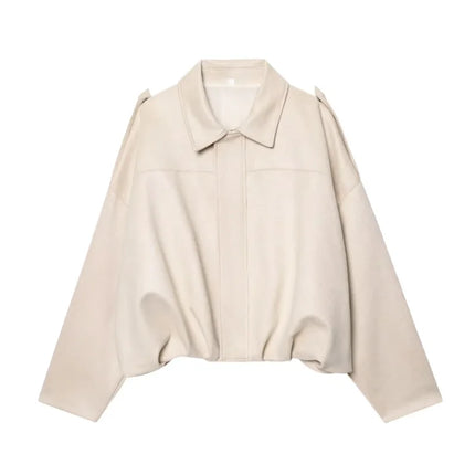 MUJER 2025 Suede Bomber Jackets for Women Outerwears Oversized Jacket Woman Streetwear Zip Women's Coats Padded Varsity Jackets