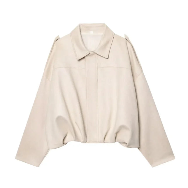 MUJER 2025 Suede Bomber Jackets for Women Outerwears Oversized Jacket Woman Streetwear Zip Women's Coats Padded Varsity Jackets