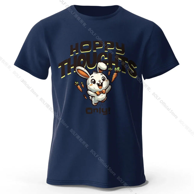 100% Cotton Kawaii Animal Graphic Tee - Delicate Hand-drawn Illustration with Breathable Fabric All Day Comfort