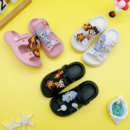 Fashion Popular Cartoon Nezha Bing Slippers New Flats Bottom Boys and Girls Non-Slip Soft Bottom Sandals 811