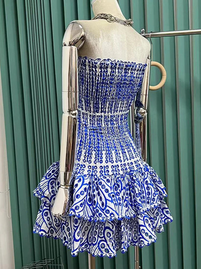 CHICEVER Off Shoulder Strapless Dresses For Women