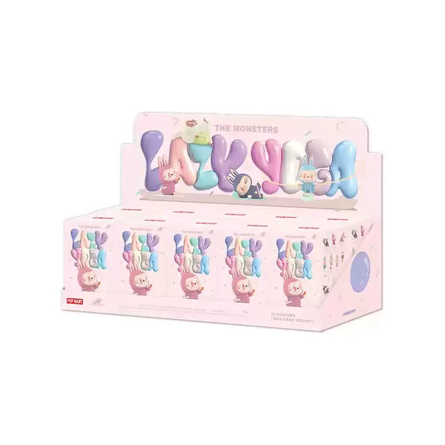 Genuine 100% Pop Mart Labubu The Monsters Lazy Yoga Blind Box Collectible Gift  Handmade Art Figure Set    