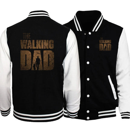 Walk Side By Side With Daddy Male Jackets Loose Autumn Baseball Uniform Comfortable Casual Sportswear Fashion New Men Clothing