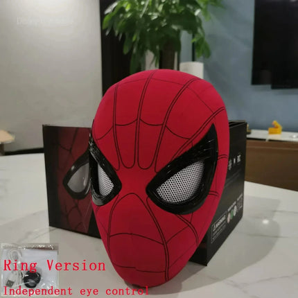 Spider-man:no Way Home Spider Man Mask Luxury Helmet Remote Eyes Movable Mask Cosplay Mask Model Decoration Kids Halloween Gifts