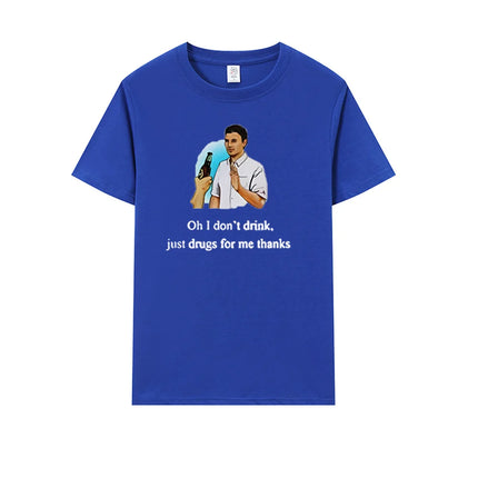 I Don't Drink T Shirt Women Funny Meme Egirl Grunge Graphic Tees Unisex Hipsters Cotton Short Sleeve Tee Fashion TShirts Clothes