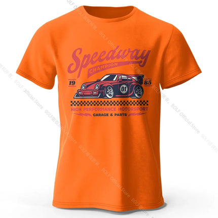 Formula Racing Art T-Shirt 100% Premium Cotton Performance Fit Hand Drawn Speed Graphic Tee for Racing Fans