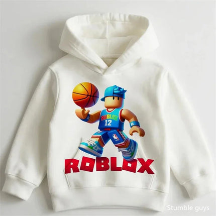 Kids Spring Autumn Roblox Hoodie 3-14 Years Boys Clothes Girls 3D Wear
