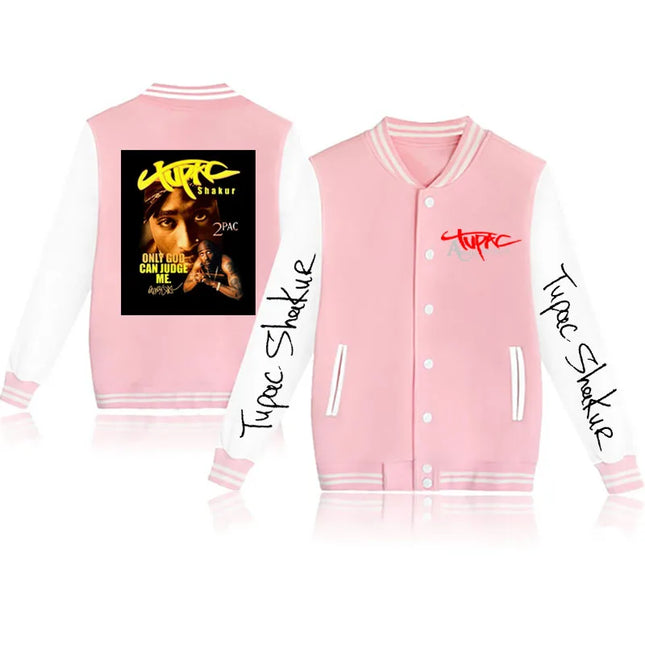 2024 Tupac /2Pac baseball uniform coat casual fashion jacket men