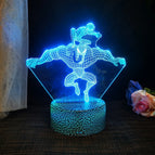 7 colors no remote / Black Crackle Base 3