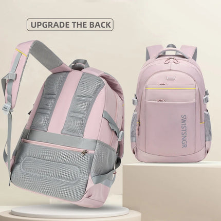 New Waterproof 17.3 Inch Laptop Backpack Men Vintage School Bag Girl Fashion Swiss Backpack Travel Women Rucksack Male Mochila