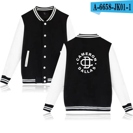 Dallas 94 printed fashion hip hop style men's women baseball jacket sport casual long sleeve hoodies sweatshirt jackets